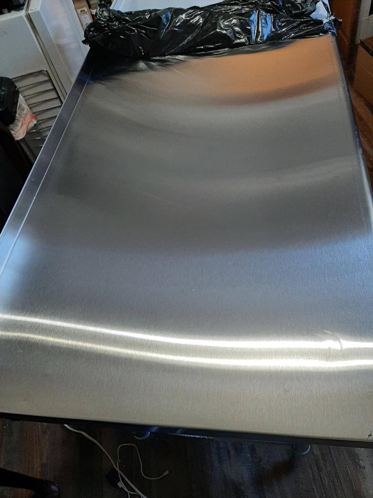 Profeeshaw Stainless Steel Prep Table 30x30 Inch Workbench with Backsplash | NSF Commercial Metal Work Table, with Undershelf, Heavy Duty Table, for Kitchen, Restaurant, Home, Garage and Hotel, 18-gauge customer photo 2