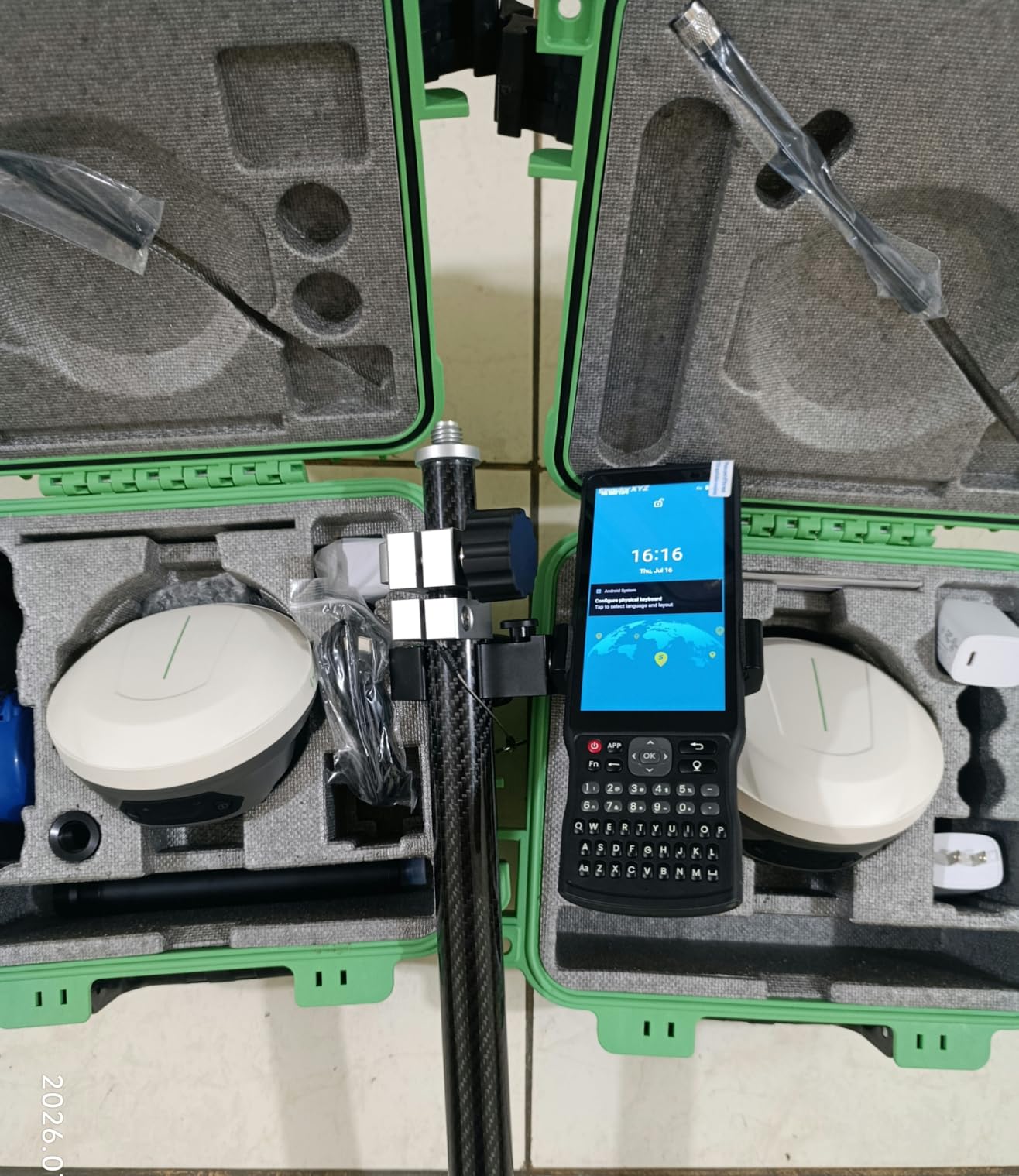 E1 Lite GNSS RTK Surveying Equipment, RTK GNSS GPS with IMU Rover & Base, GPS RTK Handheld Collector with Software, 1cm Accuracy, 1408 Channels, 60° Tilt Survey, 10-15km UHF Range customer photo 1