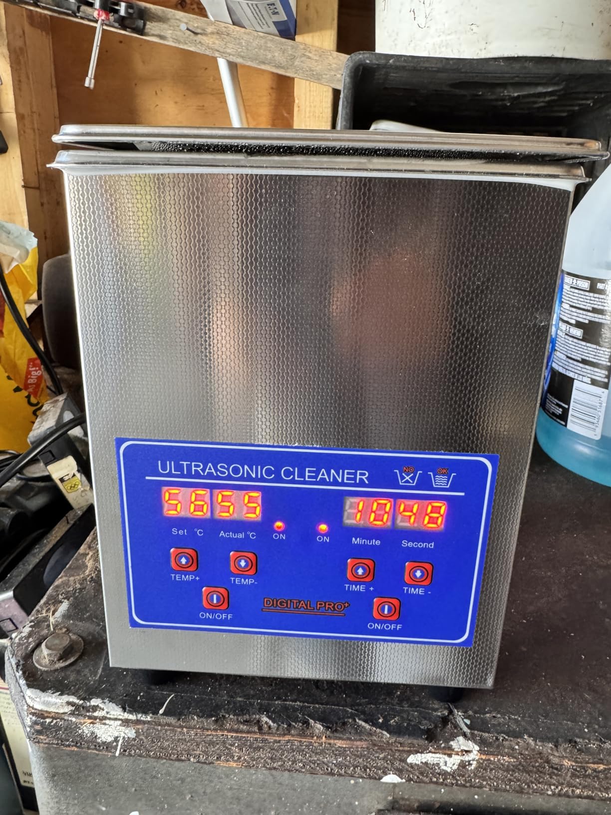 15L Industrial Ultrasonic Parts Cleaner with Heater & Digital Timer, 110V Ultrasonic Carburetor Cleaner for Watch, Dental Instrument, Tool Parts Cleaning customer photo 2