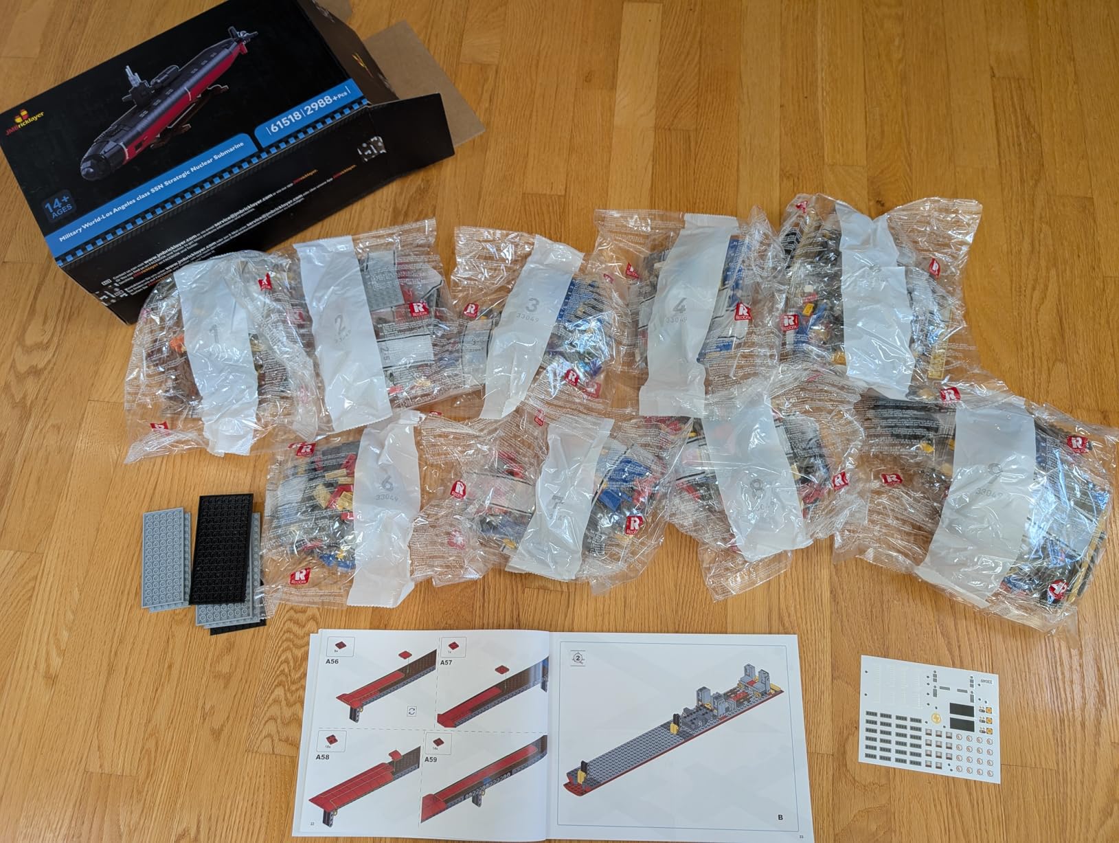 JMBricklayer Nuclear Submarine Building Set for Adults, 1:125 Scale Military Submarine Ship Toys, Los Angeles-Class Attack Submarine Boat Model Kit, Army Toy Gifts for Men Boys Kids Aged 14+ (2988PCS) customer photo 2