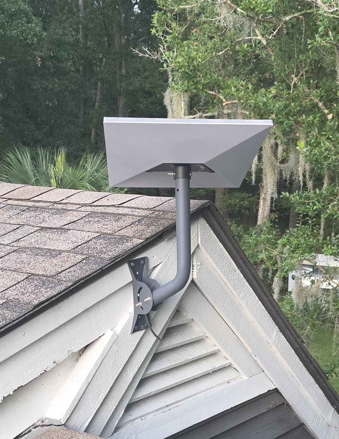 Standard 4/4X Mount for Starlink, Adjustable Wall/Roof Mounting Kit with Aluminum Pipe Adapter, Compatible with Starlink Standard Gen 3/V3 customer photo 1
