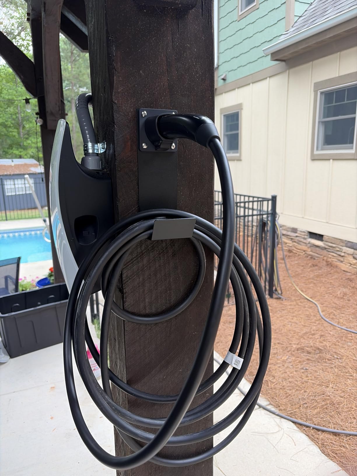 Lectron Tesla NACS Electric Vehicle Charger Nozzle Holster Dock & J-Hook for Cable Management customer photo 2