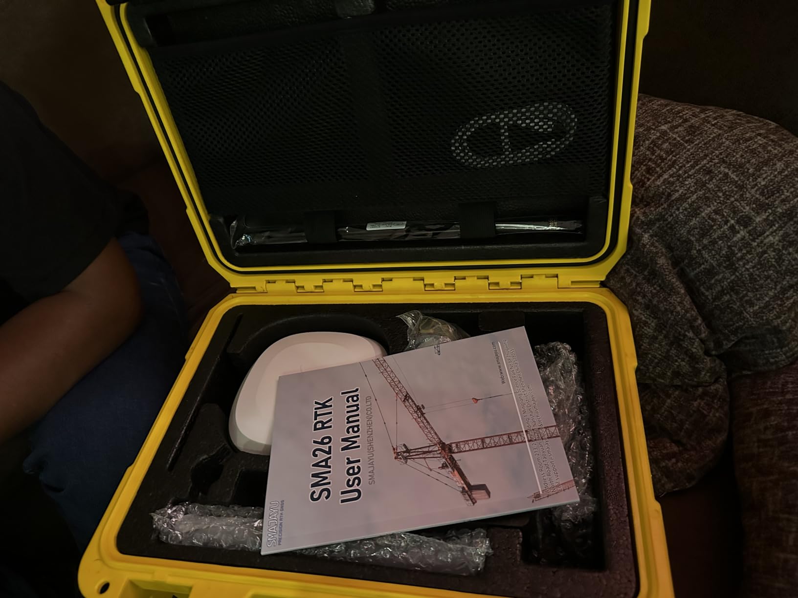 IMU RTK GPS Survey Equipment 1cm Accuracy Kilometers Distance Between SMA26 PRO RTK Rover and RTK Base, Work as Base Station for Drones, 0-60 Tilt Surveying (Include Tripod, Pole & Tribrach) customer photo 1