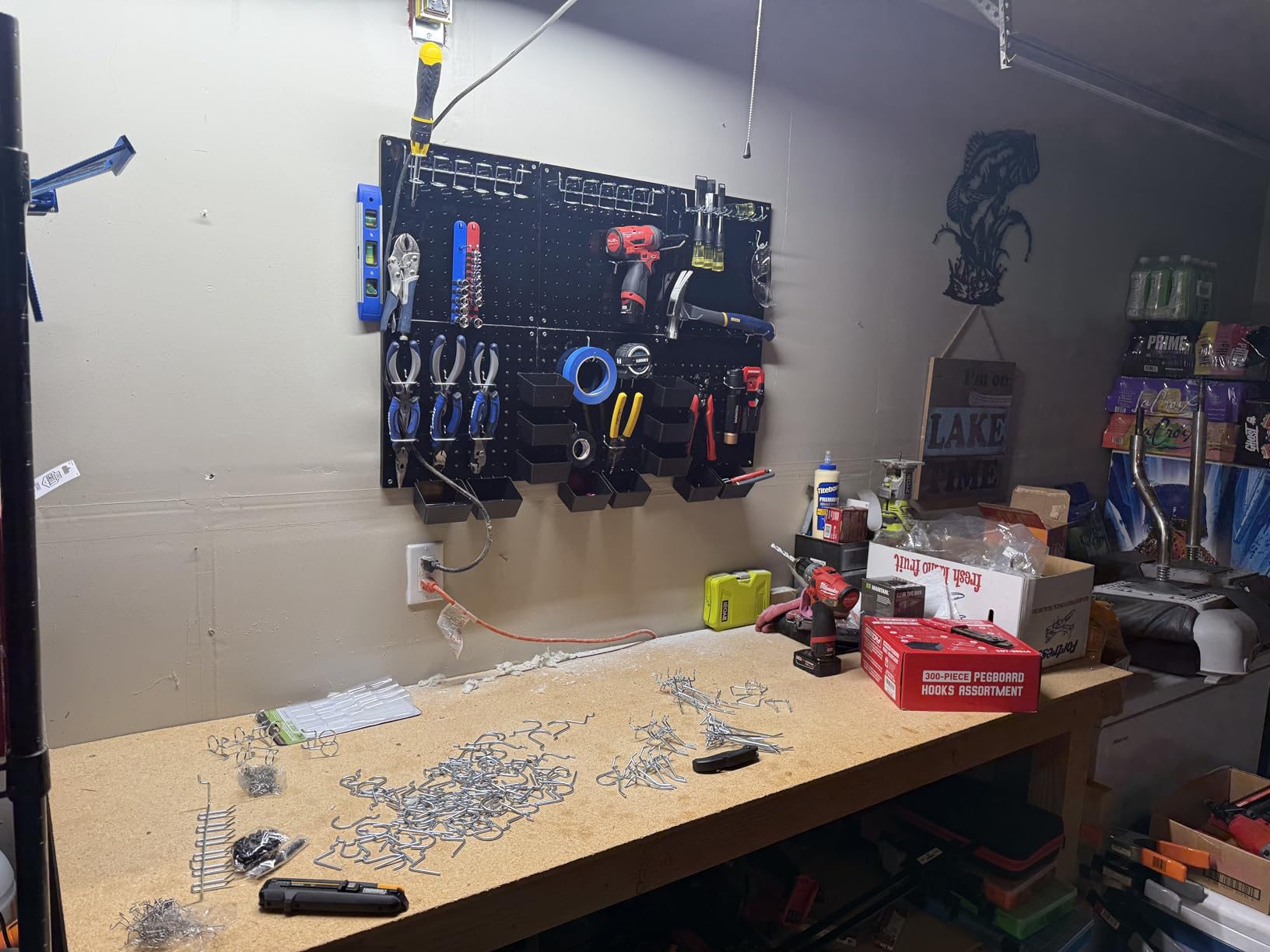 300-Piece Pegboard Hook Set, Pegboard Organizer Accessories for Hanging, Durable Metal Hooks customer photo 1