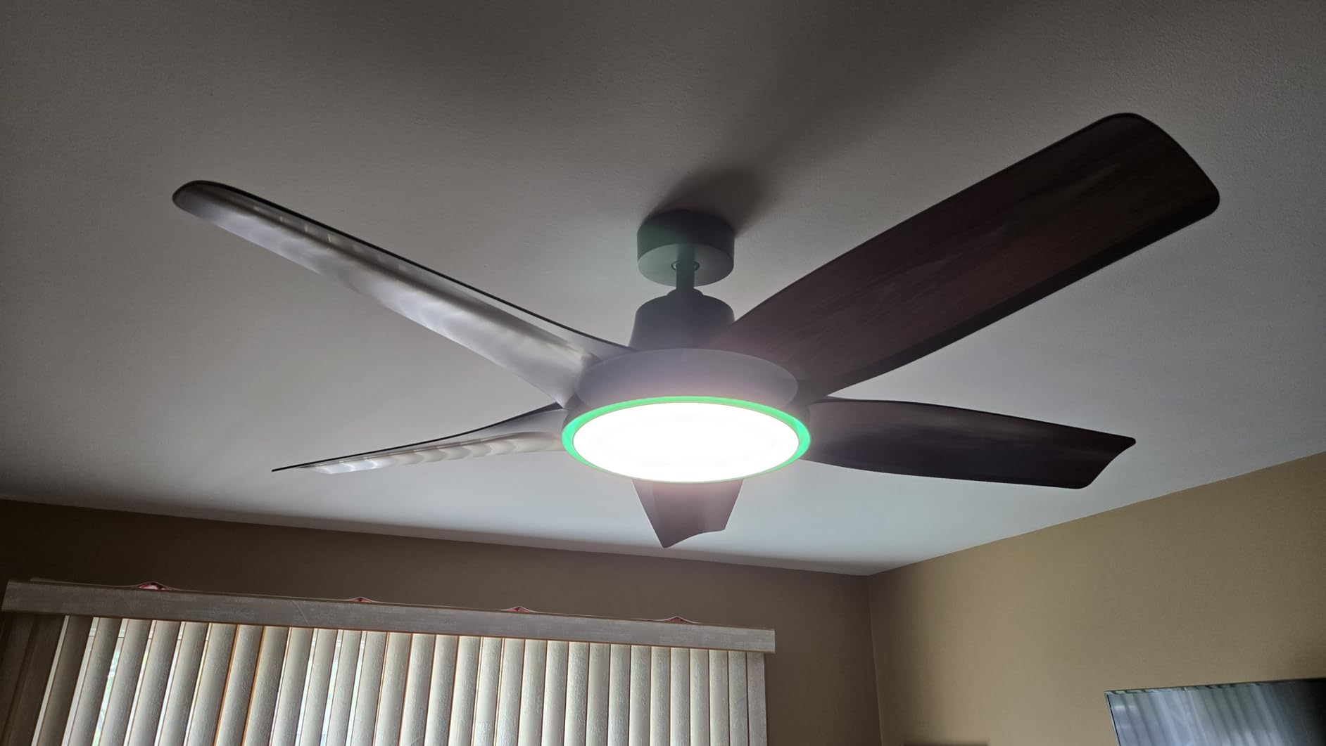 DREO Smart RGBIC Ceiling Fans with Lights, Low profile Ceiling Fan with Alexa/App, 52'' Dimmable Lighting & Color Tuning, 25dB Quiet for Living Room, Game Room, Easy Installation, Black, 2026 Upgraded customer photo 2