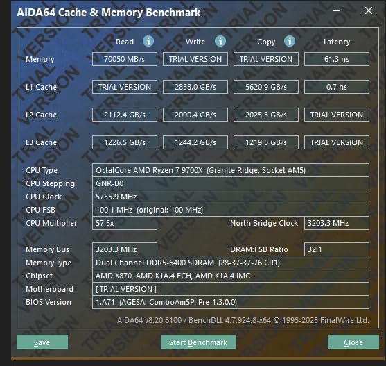 AMD Ryzen™ 7 9700X 8-Core, 16-Thread Unlocked Desktop Processor customer photo 2
