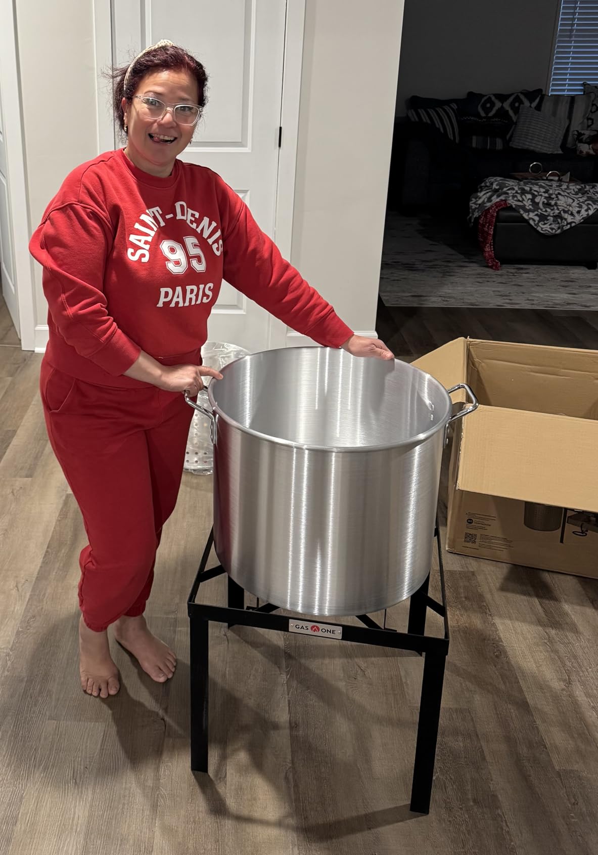 GasOne Seafood Boil Kit with Propane Burner, Propane Regulator, 100Qt Pot with Basket - Heavy Duty Construction Seafood Boil Pot for Outdoor Cooking - Easy to Clean and Durable Crab Boil Pot customer photo 2