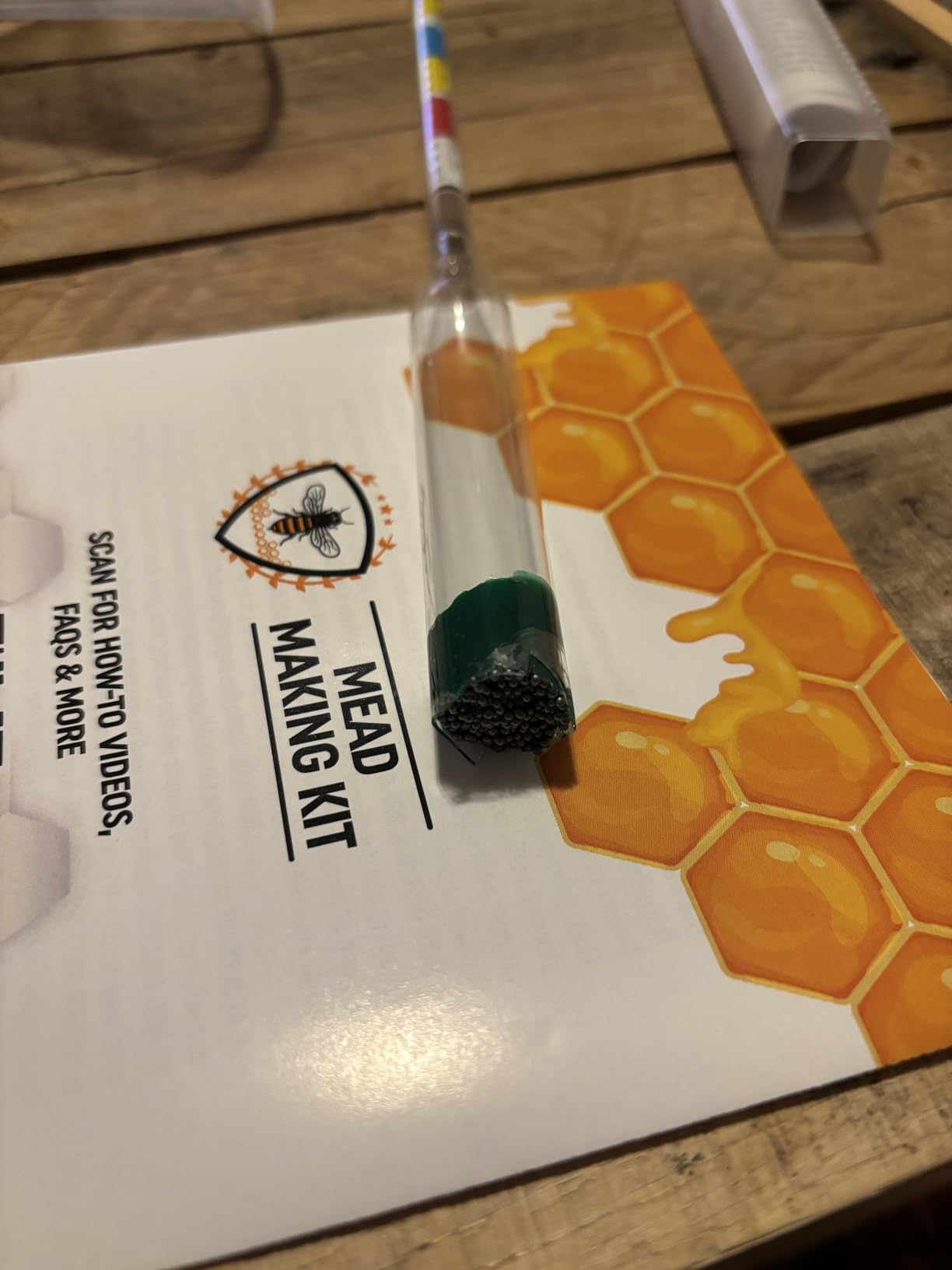 Complete Mead Making Kit for Beginners - Home Brewing Starter Kit - Includes 1 Gallon Glass Jug Carboy - Alcohol Hydrometer for Alcohol Test - Auto Siphon - Airlock - How to Guide and More customer photo 2