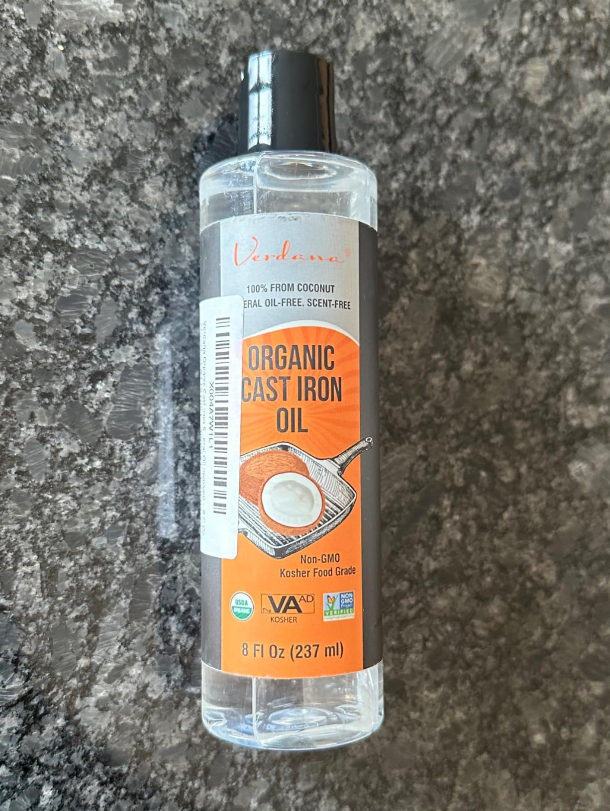 Verdana Cast Iron Seasoning Oil & Conditioner - Food Grade, Organic, Coconut Derived, No Mineral Oil - For Cast Iron Skillet, Pan, Grill & Griddle - Kosher, Non-GMO, 8 fl oz customer photo 2