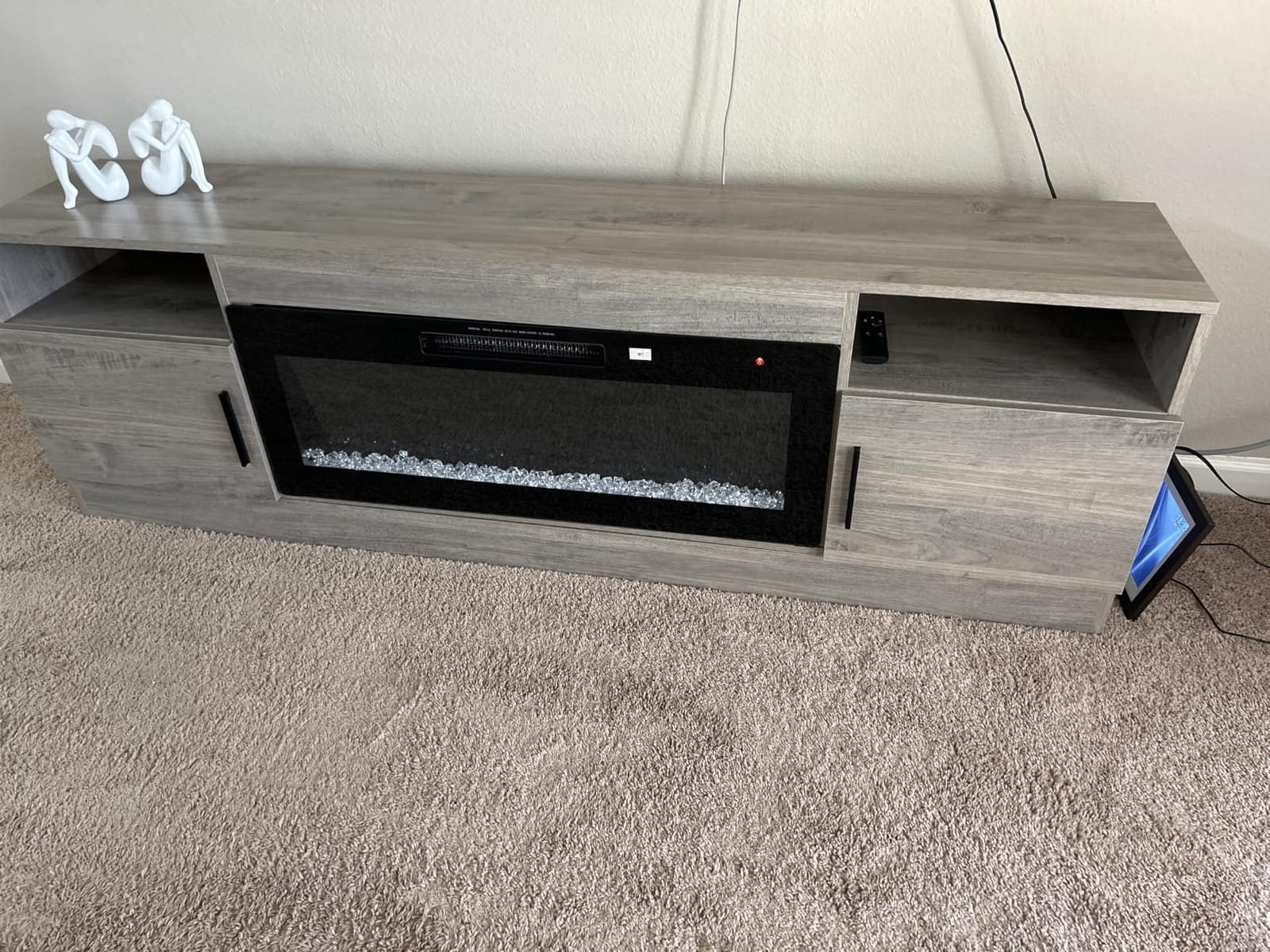 PRETZI Fireplace TV Stand with 36