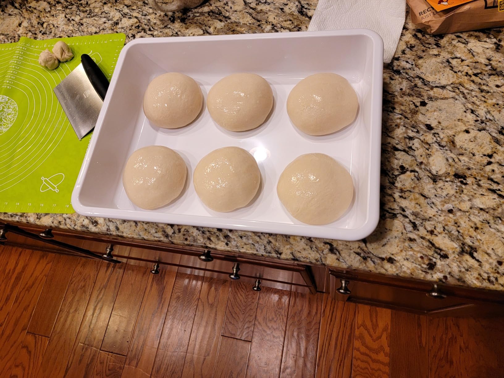 Hans Grill Pizza Dough Proofing Box - Pack of 2 Stackable BPA-Free Trays with Covers customer photo 1
