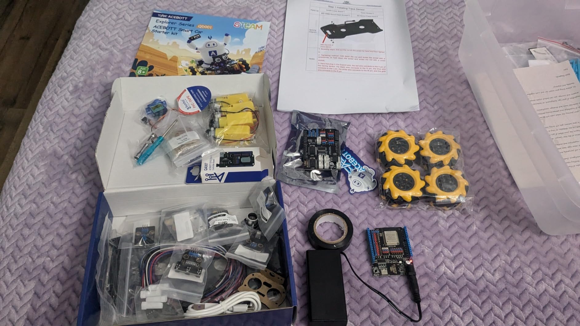 ACEBOTT Smart Robot Car Kit Compatible with Arduino, Robotics for Kids Ages 8-12 12-16, Electronic Programming Project/STEM Science Kits Coding Gifts for Adults and Youths customer photo 2