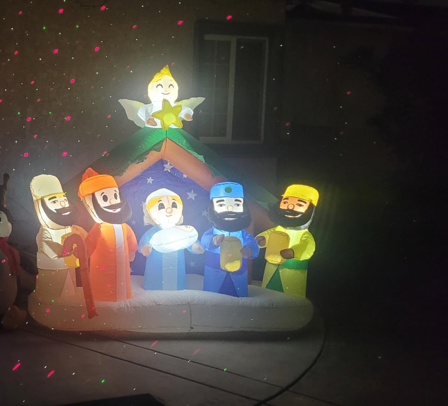 9.2FT H Christmas Inflatable Nativity Scene Archway with Build-in LED Lights, Huge Blow up Christmas Inflatable Outdoor Decorations Large Party Yard Decoration customer photo 1