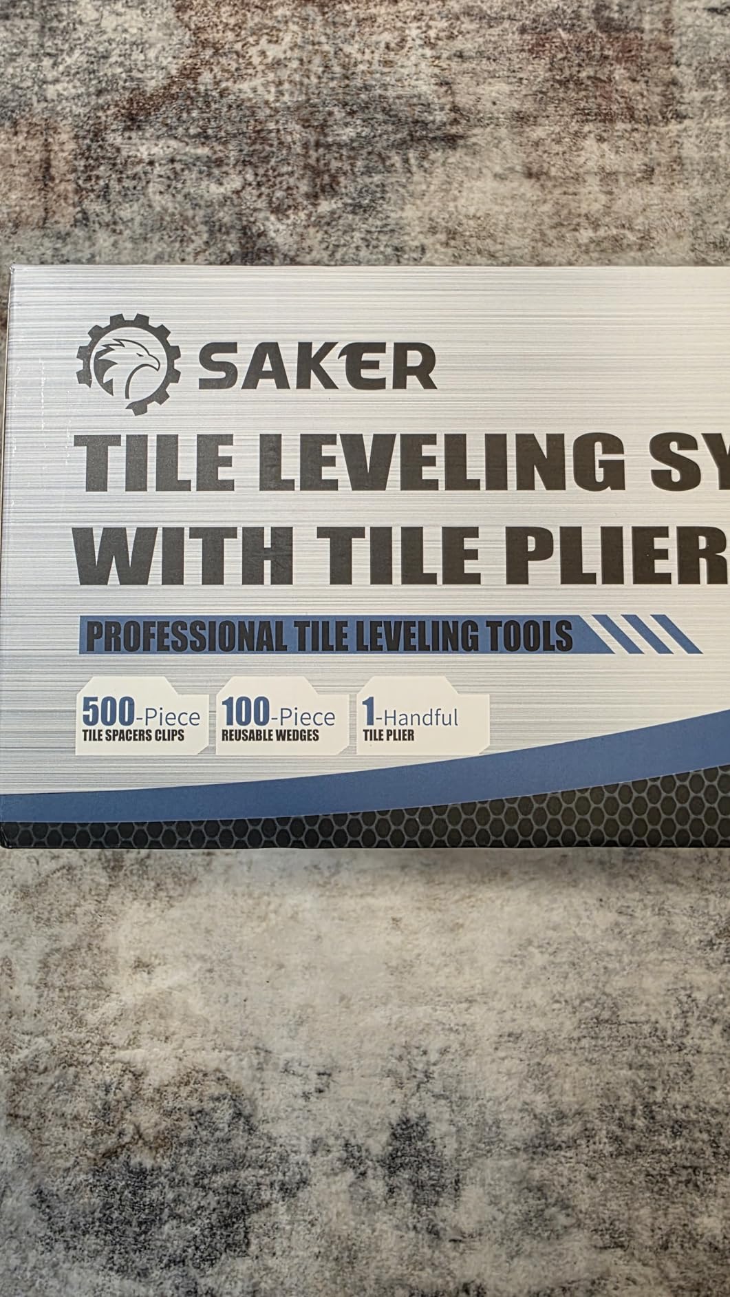 Saker Tile Leveling System 1/8 Inch with Tile Plier, 500pcs Tile Leveler Spacers Clips and 100pcs Reusable Wedges for Wall/Floor Tile Adjustment, Tile Tools Set for Ceramic Tile Stone Installation customer photo 1