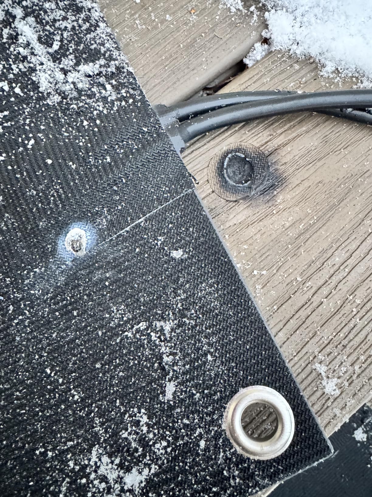 Snow Melting Mats, Heated Outdoor Mats for Walkways, Electric Snow Melting Mats for Decks and Sidewalks, Trusted No-Slip Snow and Ice Melt Heated Sidewalk Mat (10 x 30) 3PCS customer photo 2