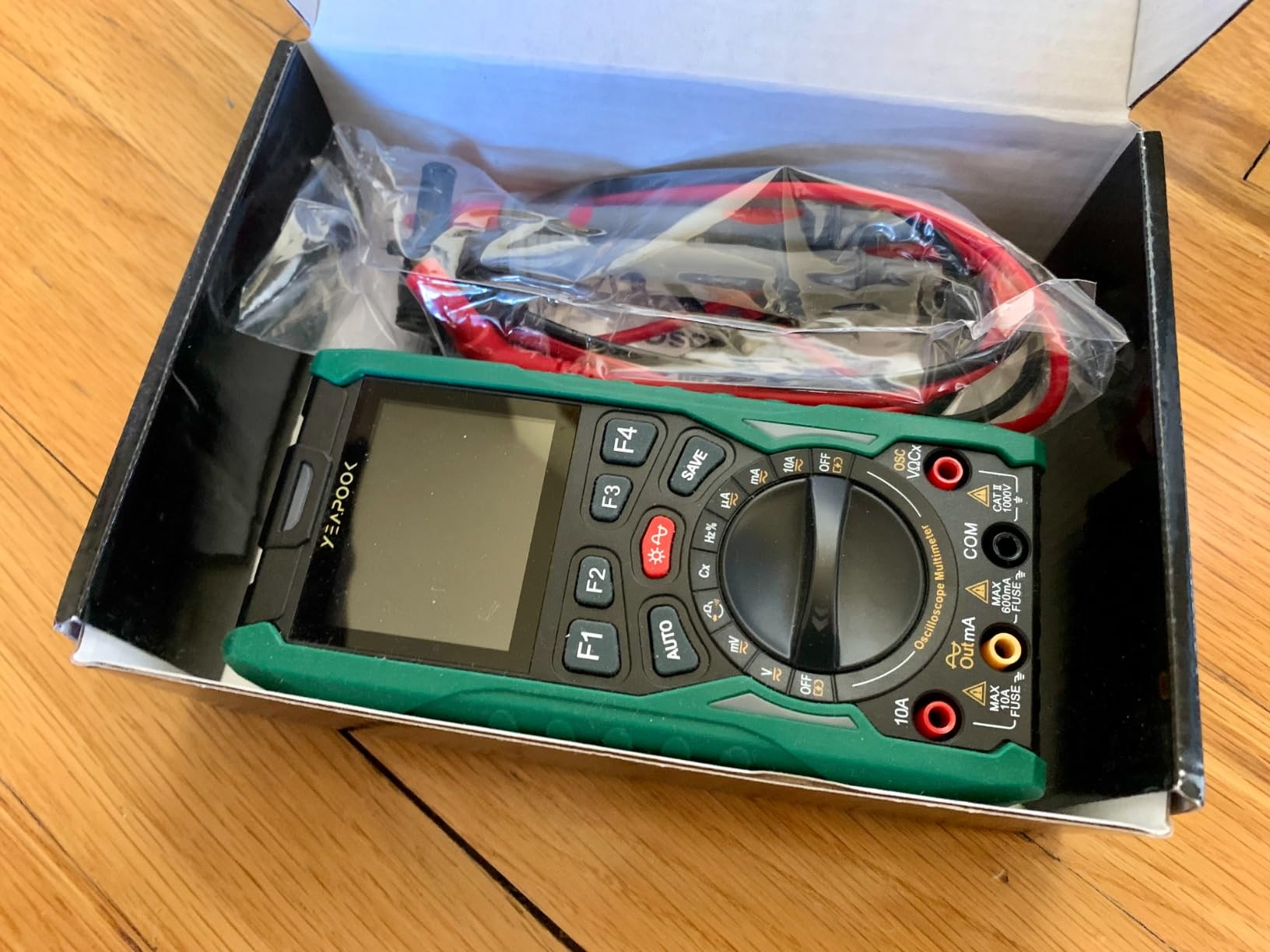 3 in 1 Handheld Digital Oscilloscope Multimeter Portable Oscilloscopes, 12MHz Bandwidth, 50MSa/s Sampling Rate with Multimeter and Signal Generator (YP101A) customer photo 2