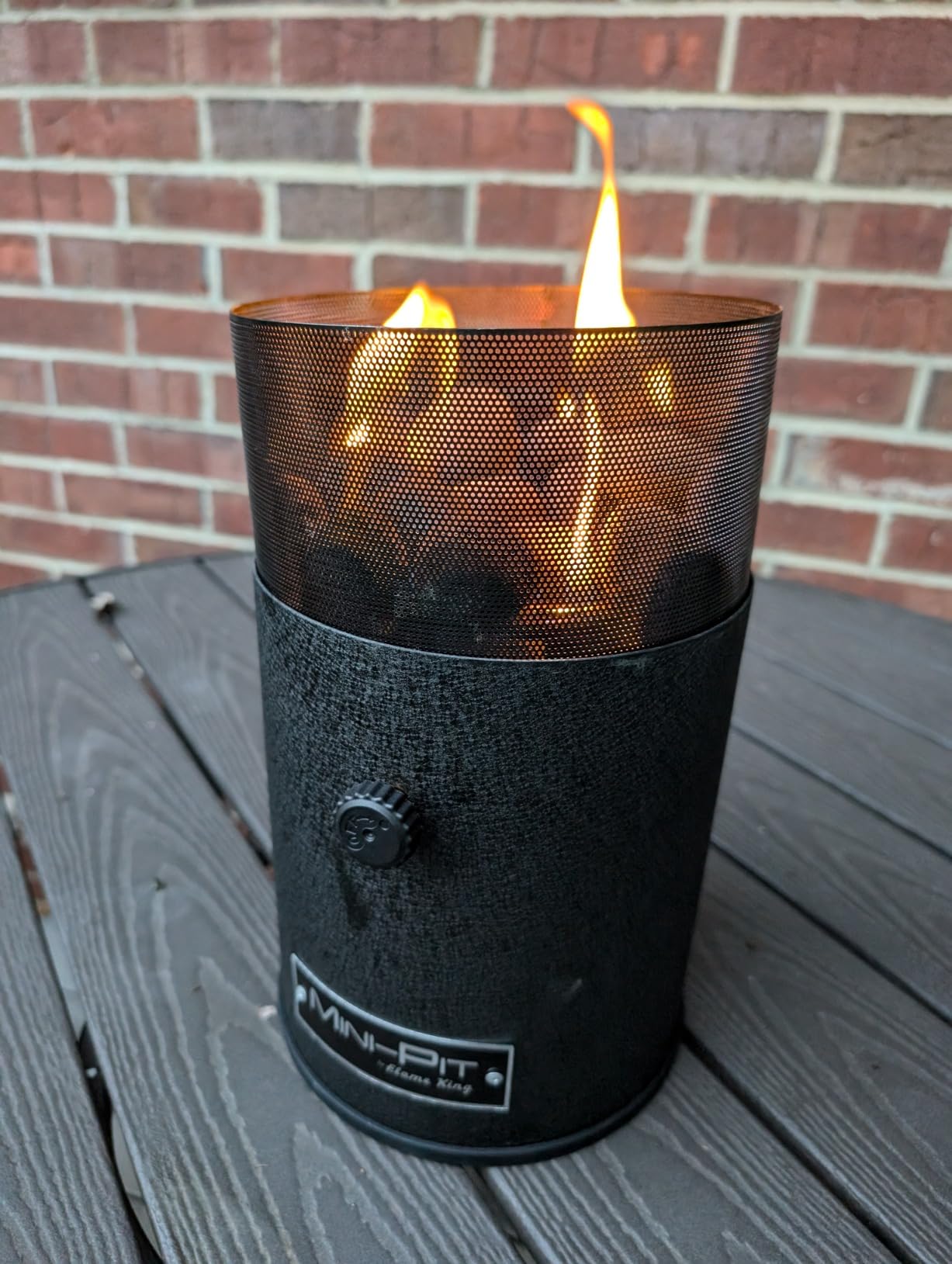 Flame King Mini Tabletop Fire Pit, Dual Fuel Propane and Butane, Smokeless Odorless Flame, Portable Great for Outdoor customer photo 2