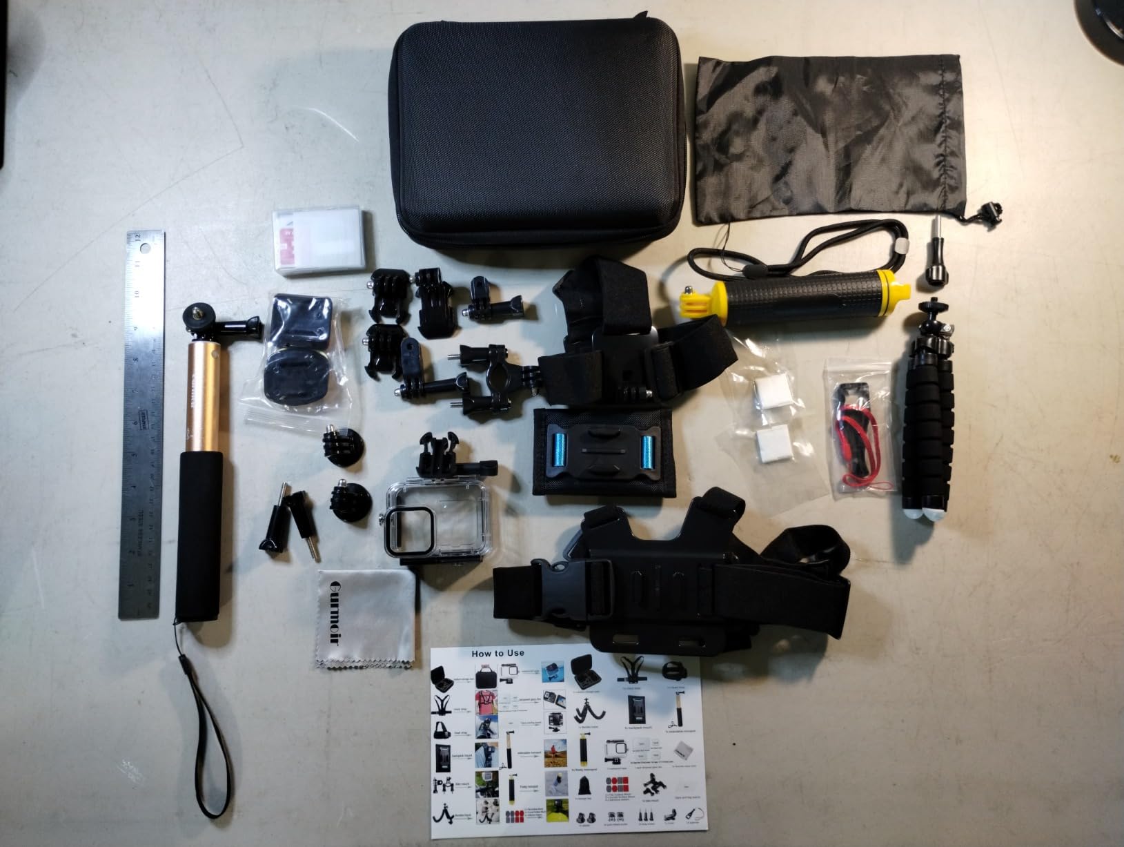Accessory Kit with Waterproof Case for Go Pro Hero 13 12 11 10 9 Black. Underwater Diving Housing Floating Hand Grip Screen Protector Bundle Pack for GoPro 13 12 11 10 9 Camera(DT13) customer photo 1