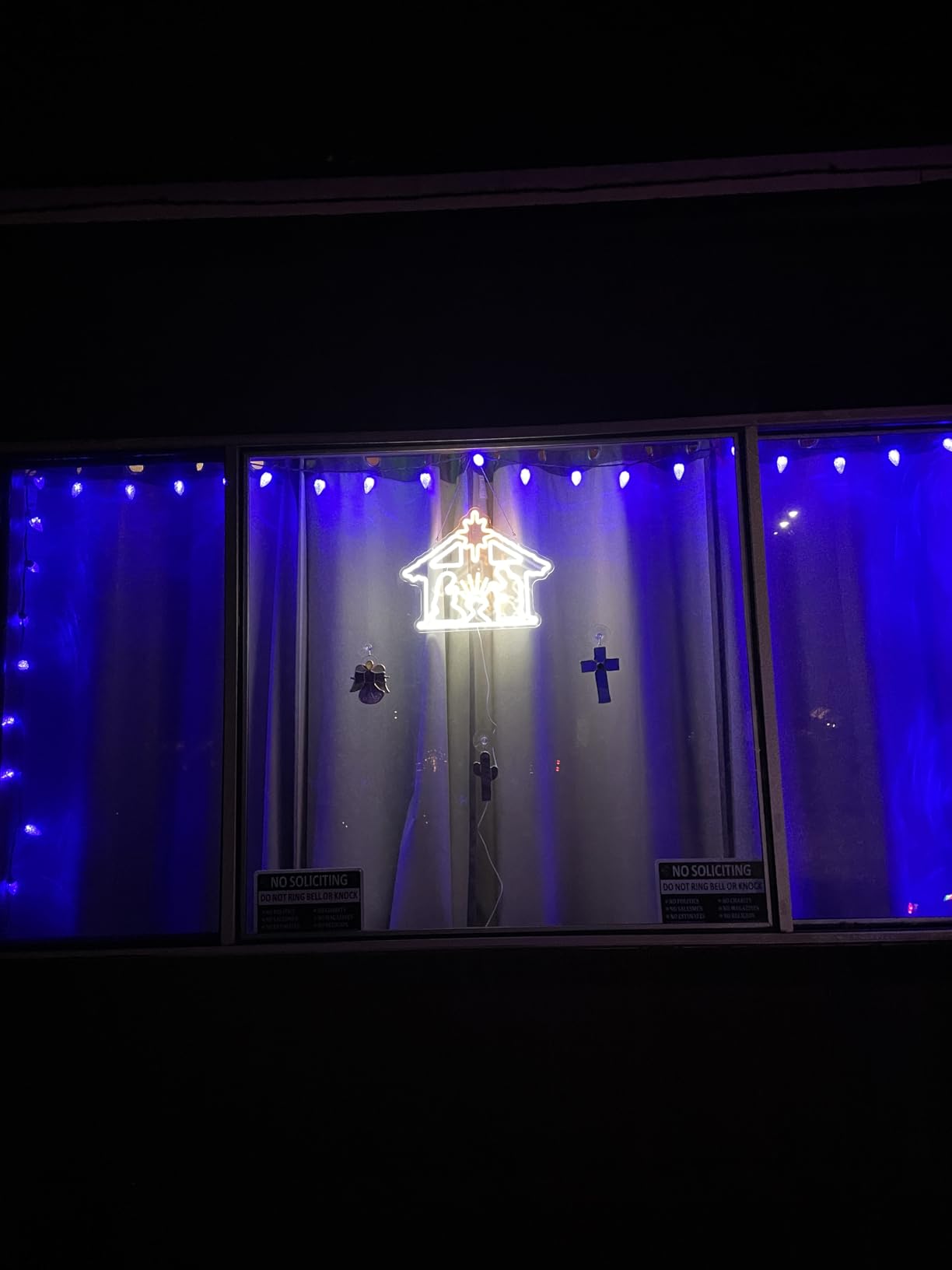 Christmas Neon Sign Lighted Nativity Scene Led Sign Light Up Nativity Scene Indoor Jesus Lights Nativity Window Lights Led Christmas Window Decorations customer photo 1