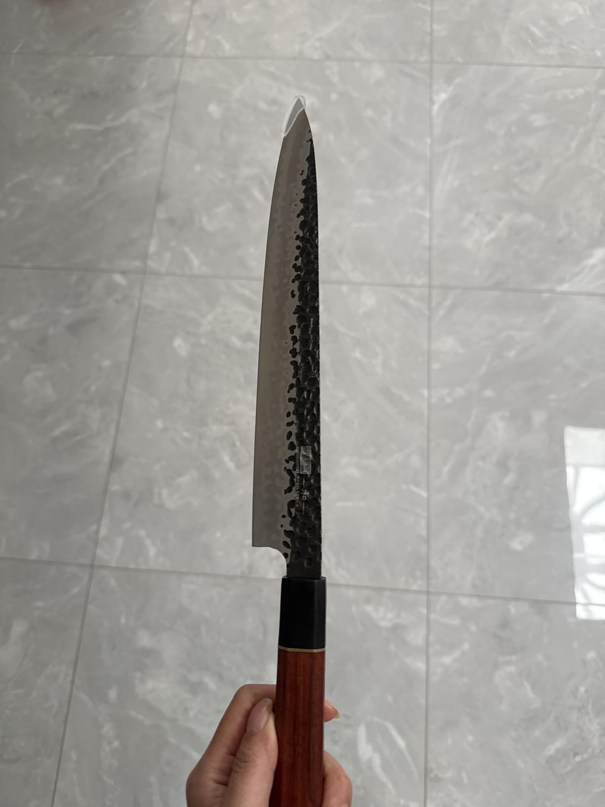 HOSHANHO Sushi Knife 10 Inch, Ultra Sharp Sashimi Knives, Rosewood Handle | Hand Forged High Carbon Steel Yanagiba Knife, Japanese Kitchen Chef Knives for Cutting Sushi & Sashimi, Fish Filleting customer photo 1