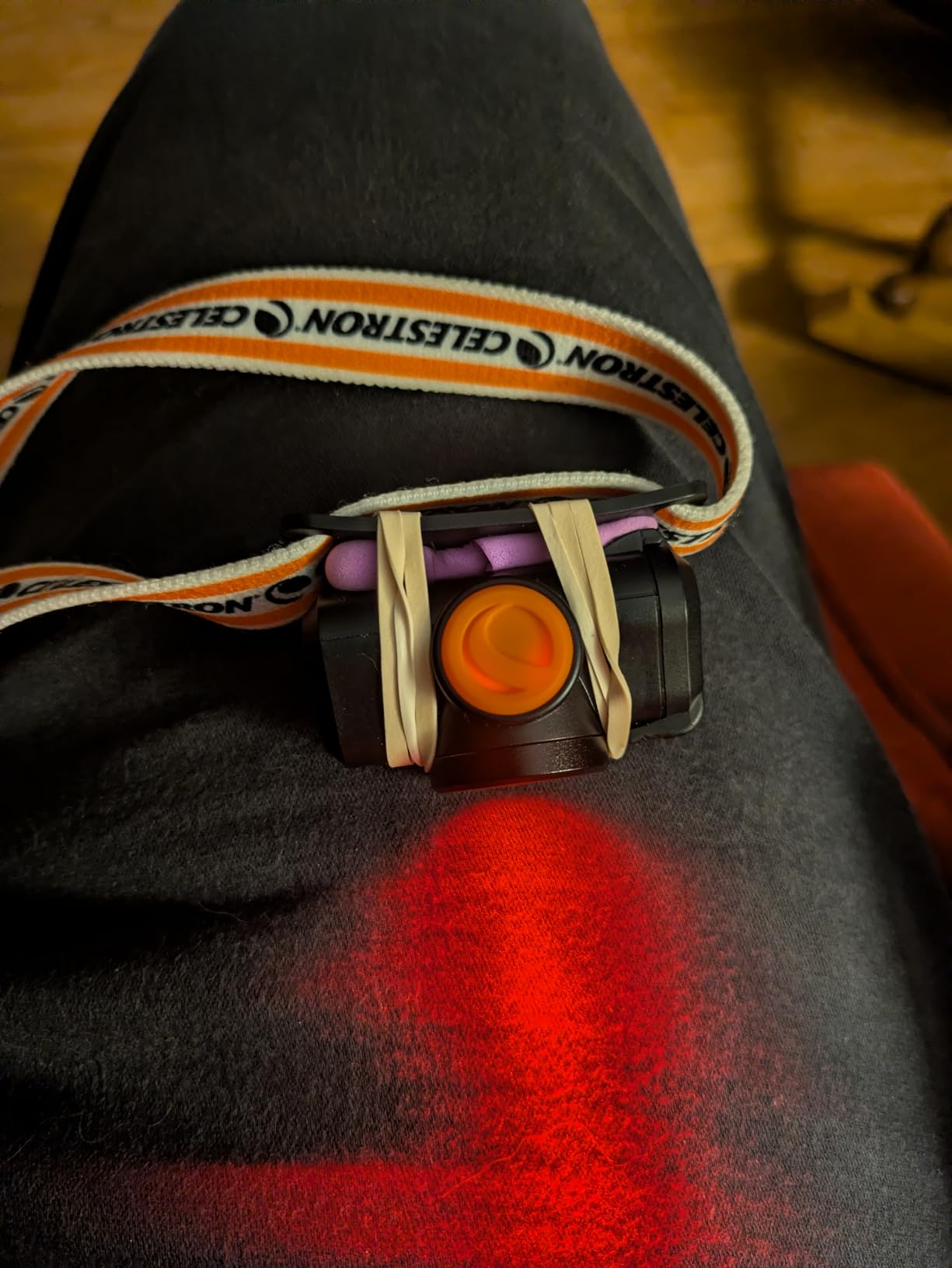 Celestron Night Vision Red LED Headlamp for Astronomy and Camping | Preserves Night Vision, Hands-Free Lighting, Up to 100-Hour Battery Life, 45° Adjustable Beam, Multiple Light Modes customer photo 2