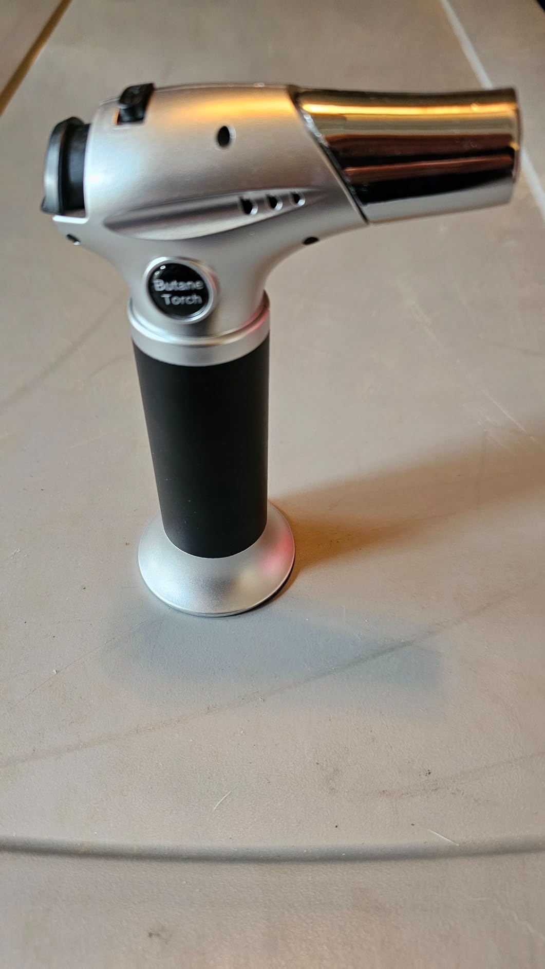 Sondiko Creme Brulee Torch, Butane Torch Lighter, Refillable Blow Torch with Adjustable Flame, Safety Lock for Soldering, Kitchen, Welding, Butane Gas Not Included customer photo 2
