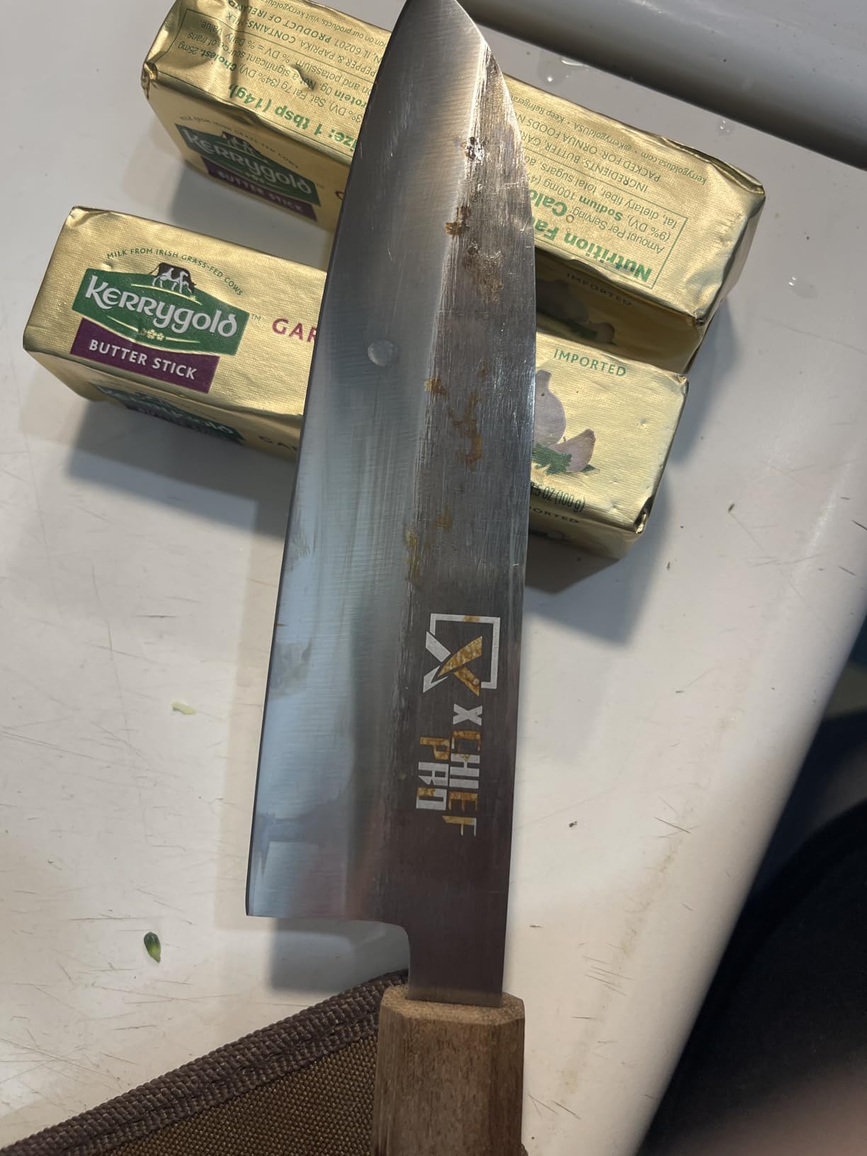 Japan Knife Set, High Carbon Steel Japan Nakiri Santoku Knife Set, Hand Forged Meat Cleaver Butcher Knife with Accessories for Kitchen, Camping BBQ Knives Set with Bag customer photo 2