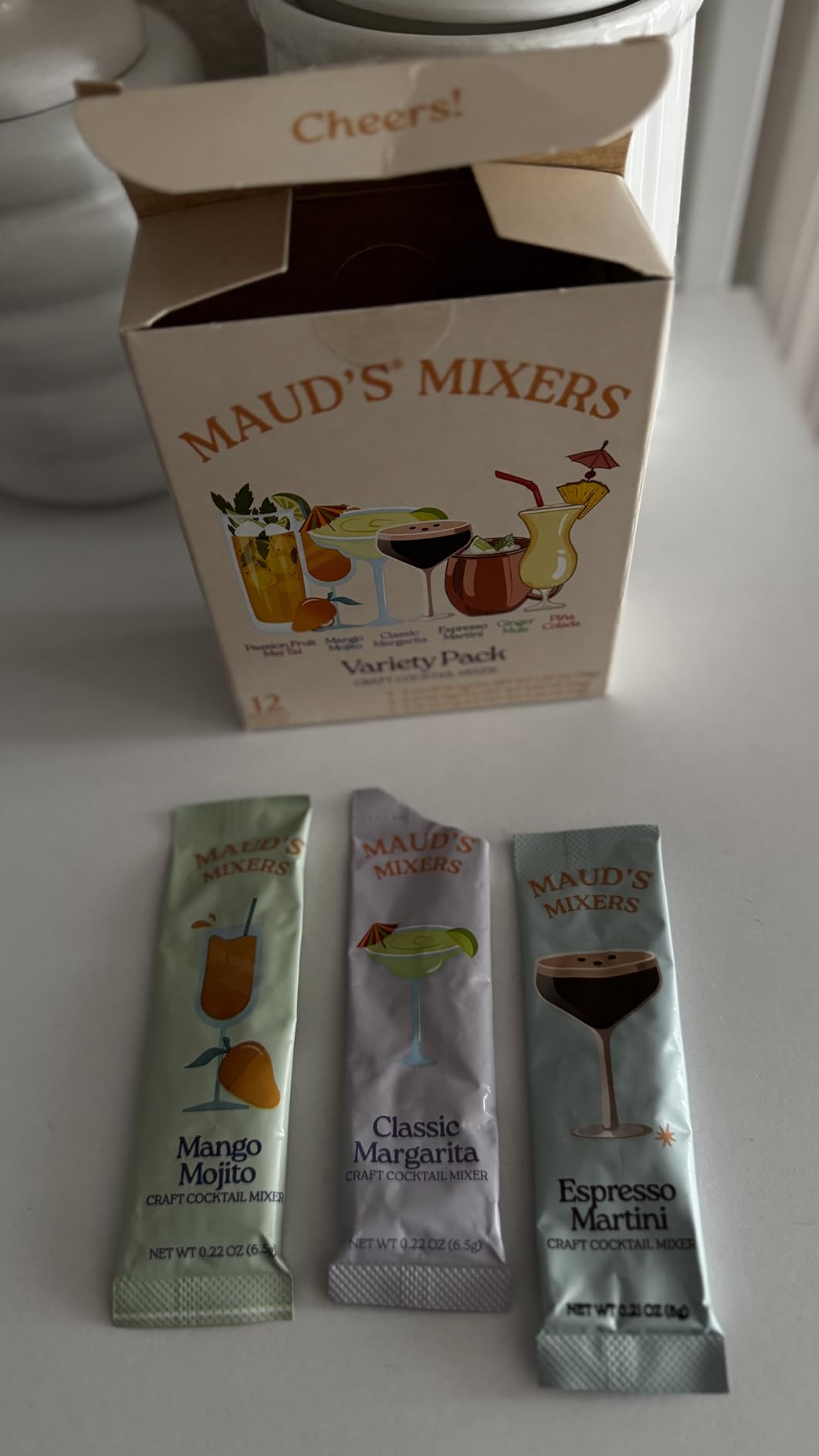 Maud's Mixers Variety Pack Cocktail/Mocktail Mix, 12ct | Mocktail Non-Alcoholic Drinks Made with Real Agave customer photo 2
