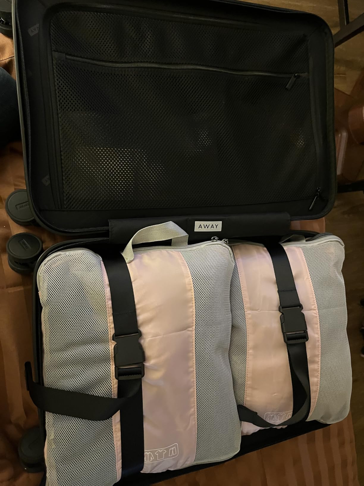 Away The Carry-On Luggage, 22-inch Lightweight Hardside Spinner Suitcase | Durable & Lightweight, Premium 360° Spinner Wheels, Interior Compression System, TSA-Approved Lock, Sea Green customer photo 1