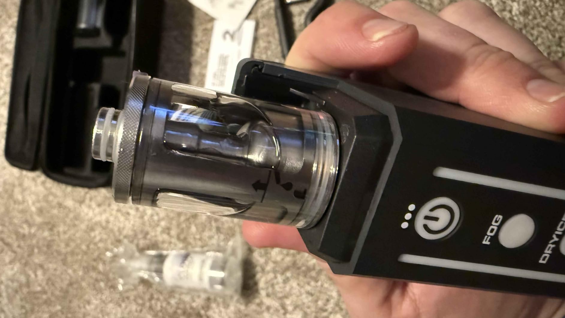 PMI SmokeNINJA PRO HAZER KIT - Portable Fog Machine with Bluetooth, Upgraded Anti-Leak Fog Chamber, 3rd-Gen Haze Nozzle, 3-Min Continuous Output, USB-C Powered customer photo 1