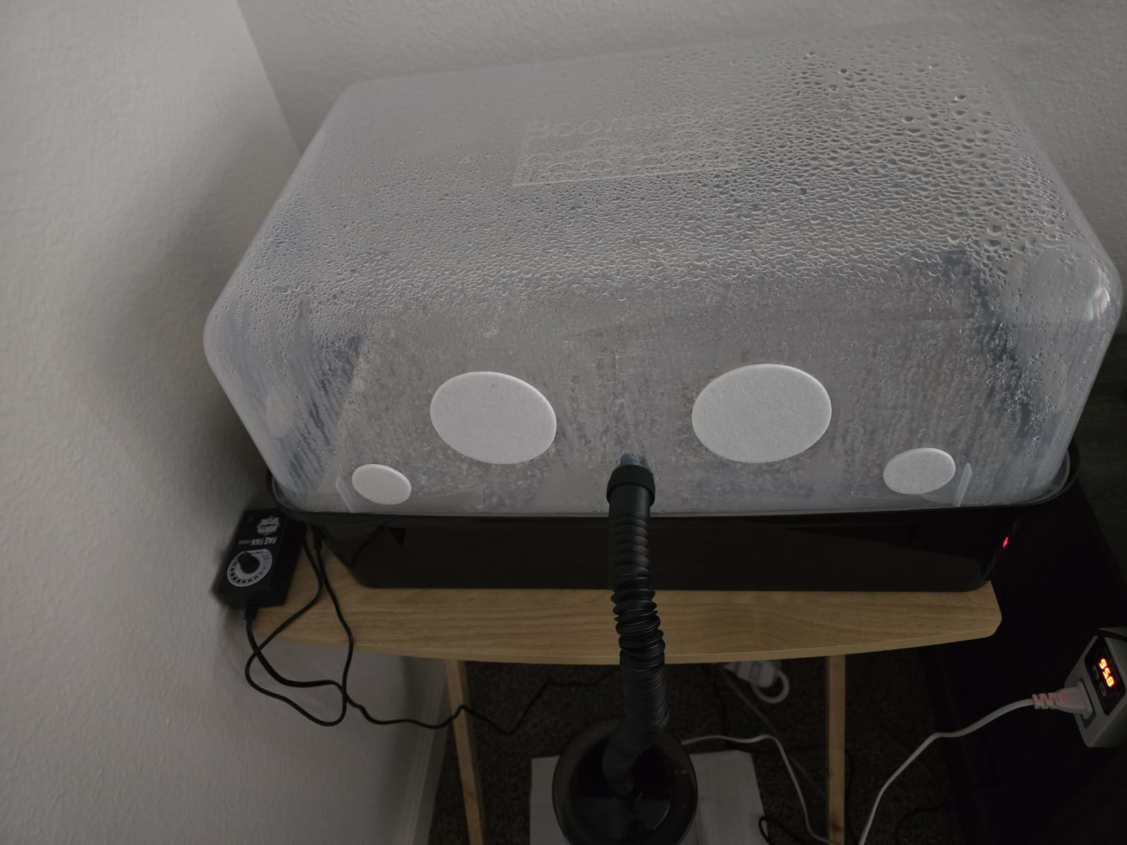 North Spore Automated 'Boomr Bin' Mushroom Monotub Kit | Mushroom Grow Kit with Automated Humidity Control, FAE Fan Included, Holds 25 lbs Substrate, Light-blocking Base, Stackable customer photo 1