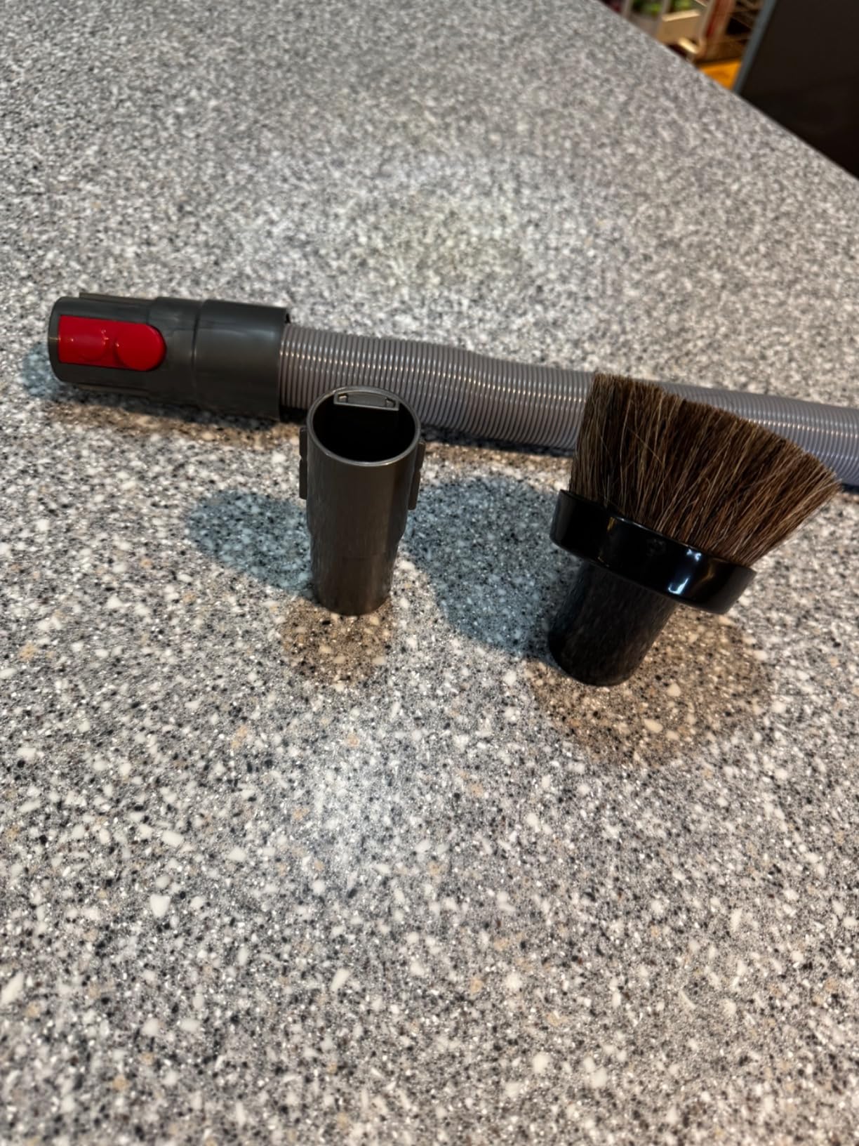 For Dyson Horsehair Vacuum Brush and Extension Hose, Compatible with Dyson V7 V8 V10 V11 V15 Gen5, Soft Bristle Dusting Brush for Blinds, Furniture and Delicate Surfaces customer photo 1