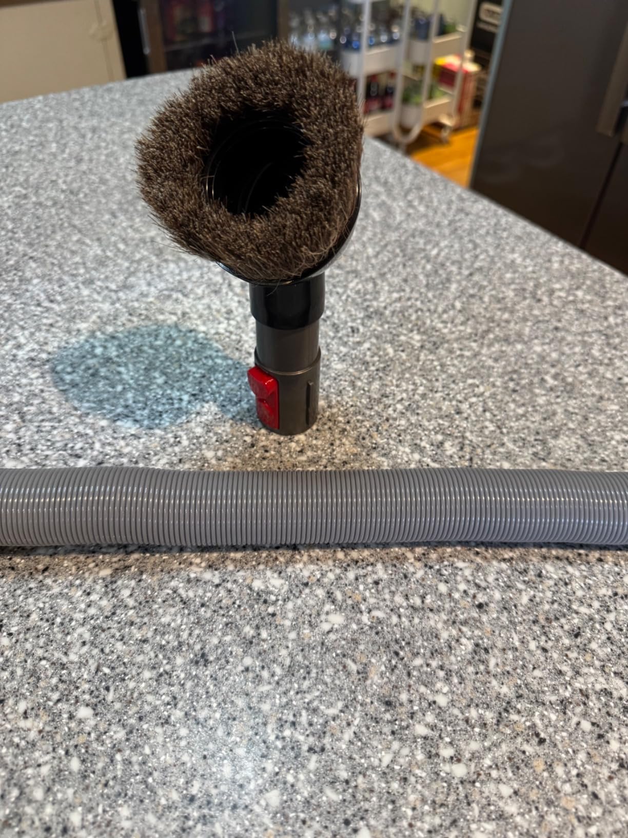 For Dyson Horsehair Vacuum Brush and Extension Hose, Compatible with Dyson V7 V8 V10 V11 V15 Gen5, Soft Bristle Dusting Brush for Blinds, Furniture and Delicate Surfaces customer photo 2