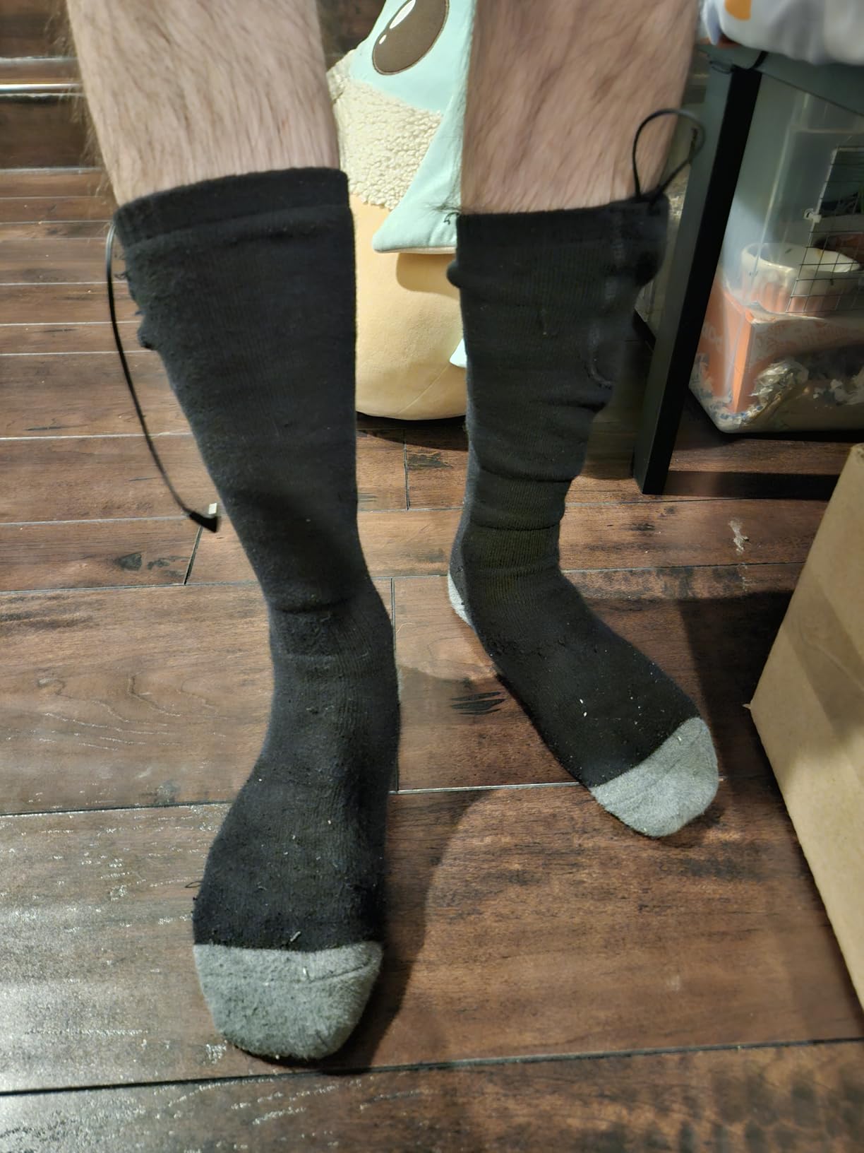 Heated Socks for Women Men with App Control 2*8500mAh Rechargeable Electric Heated Socks Washable Warm Socks for Outdoors Work Skiing Hunting customer photo 1