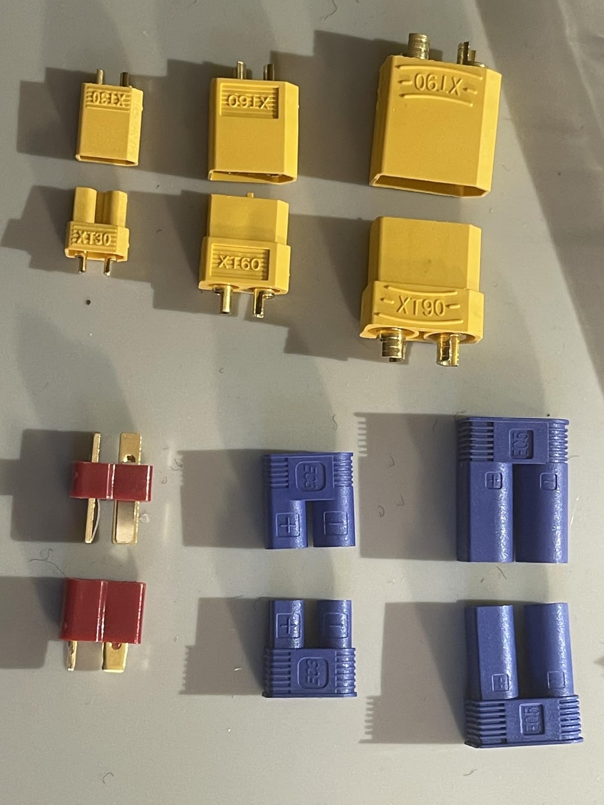 TMH 82 Pcs T-Plug EC3 EC5 XT30 XT60 XT90 Male & Female Plug Adapter Connector with Silicone Wire + Heat Shrink Tube for RC ESC Lipo Battery Motor Accessories (82 PCS) customer photo 1