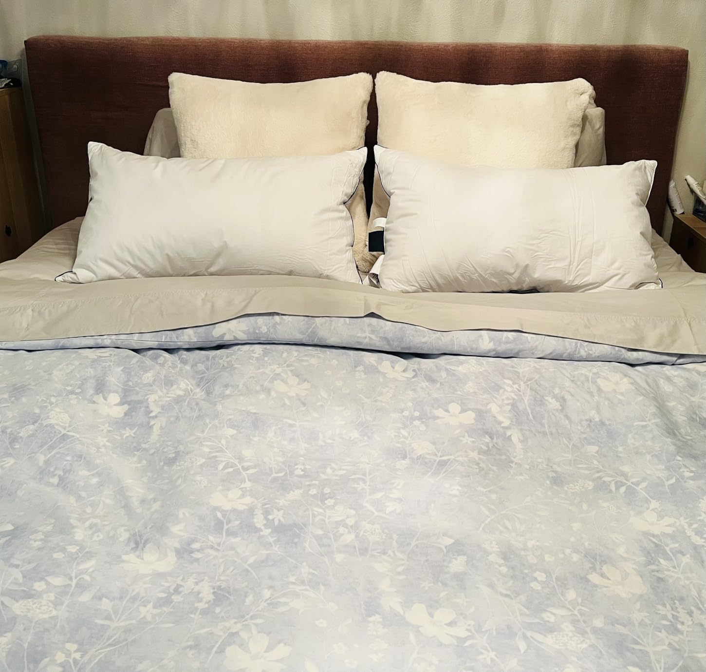 Pacific Coast Goose Feather and Down Bed Pillows Standard Size Set of 2, Hotel Pillow for Sleeping, Downproof, Soft, Fluffy, 100% Cotton Shell customer photo 2