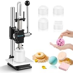 Bath Bomb Press Machine with 4 Molds for DIY Soap Making Kit | Manual heavy duty press, makes bath bombs soap bars, adjustable height, ideal for DIY crafters beginners & small business use customer photo 1