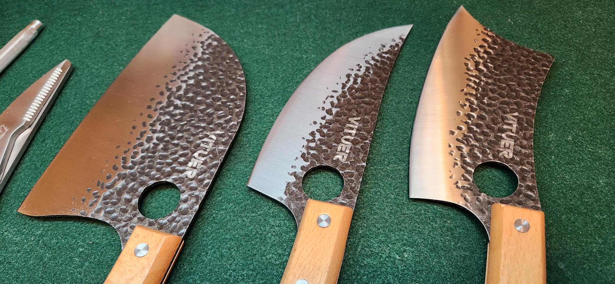9 PCS Butcher Viking Camping Knife Set, 7
