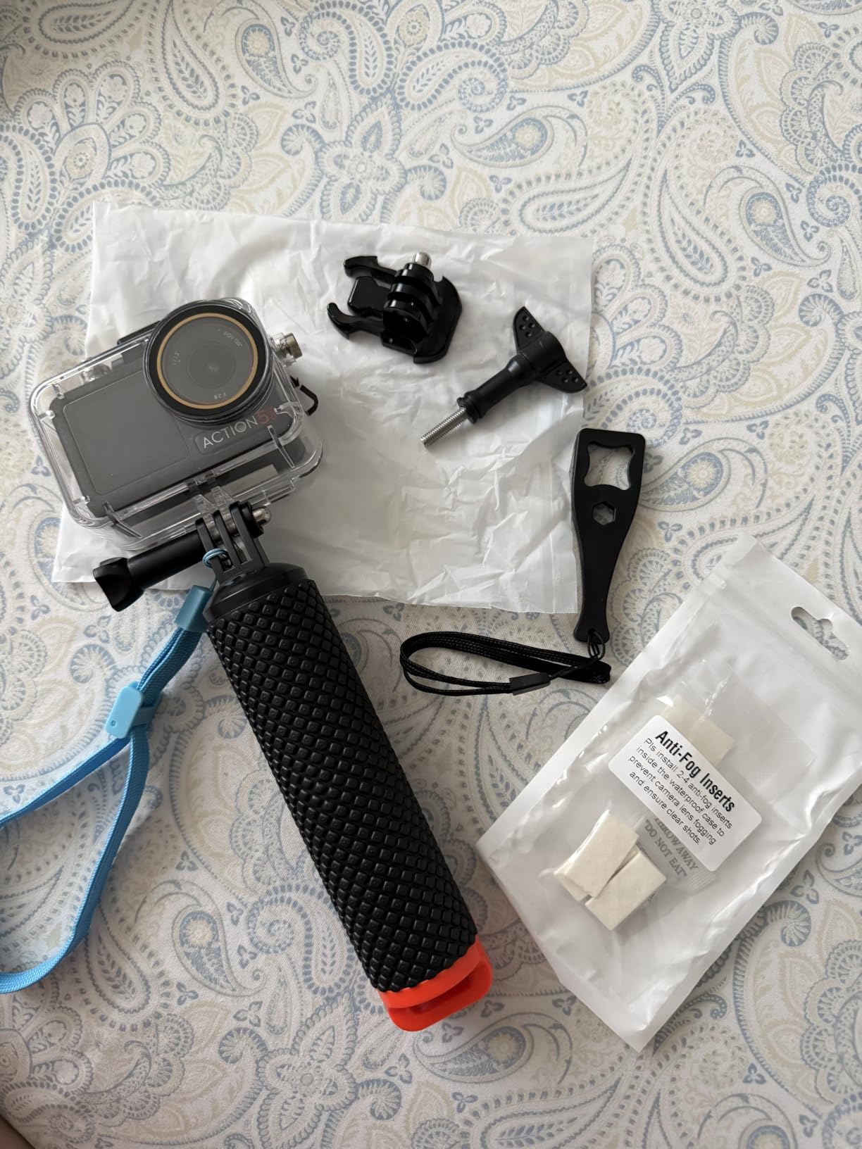 Underwater Waterproof Case Compatible with DJI Osmo Action 5 Pro / Action 4 / Action 3, 164FT/50M Dive Diving Housing Cover Shell with Camera Handle Mount Accessories Kit customer photo 1