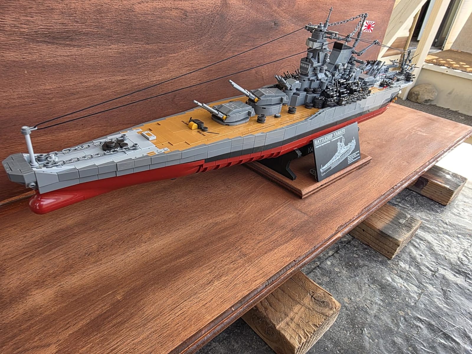 MISINI M7001 1:300 Japanese Yamato Battleship Building Blocks Set, 2569 Pieces WWII Navy Ship MOC Toy, Excellent Battleship Model Building Gift and Collection for Military Enthusiasts and Adults customer photo 2