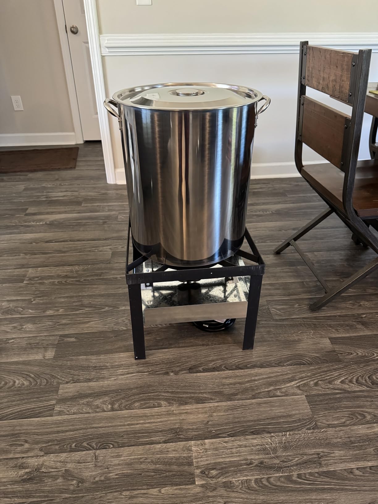 Stainless Steel 100QT Crawfish Boiler with Cover & 18 Inch Skimmer | 110,000BTU Propane Burner, 20PSIG Regulator, Crab, Shrimp, Seafood Boil Pot with Basket customer photo 2