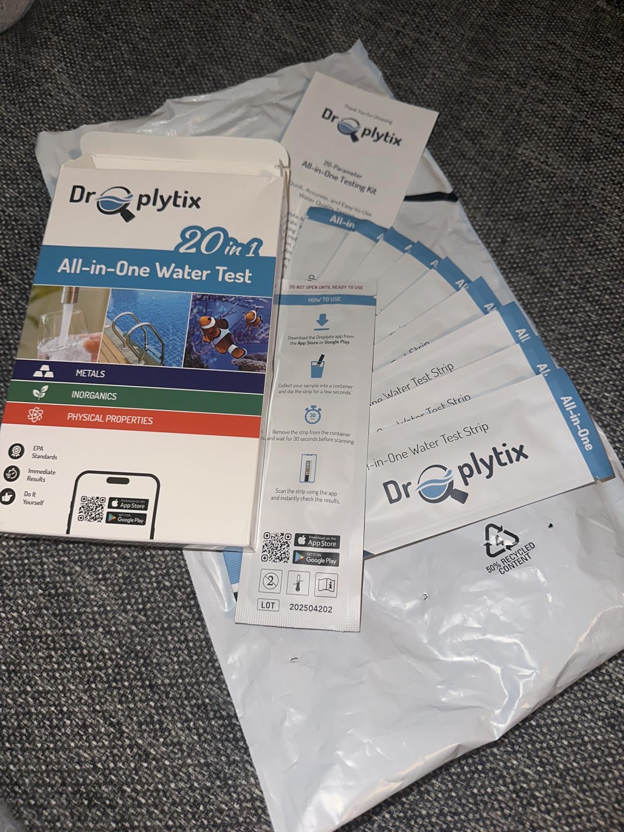 20-in-1 Drinking Water Test Kit with App, Digital Water Tester for Drinking Water, Home Water Test Kit, Well Water Testing Kit, Water Test Strips for Lead, Hardness, Chlorine, Nitrate & more customer photo 1