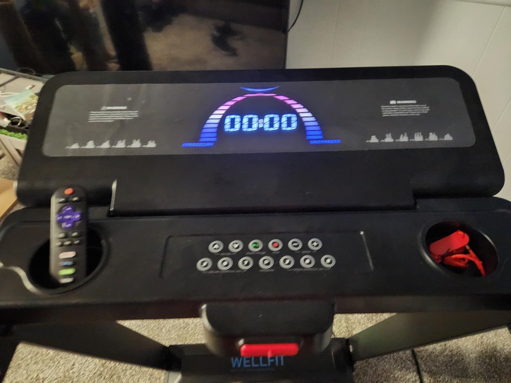 WELLFIT Auto Incline Treadmill, 15% Incline Heavy Duty Treadmill for Home | 4.5HP, 10 MPH, 500 lbs Capacity, 20'' x 55'' Running Area Treadmills with Pulse Sensor, Bluetooth Player & LED Display customer photo 2