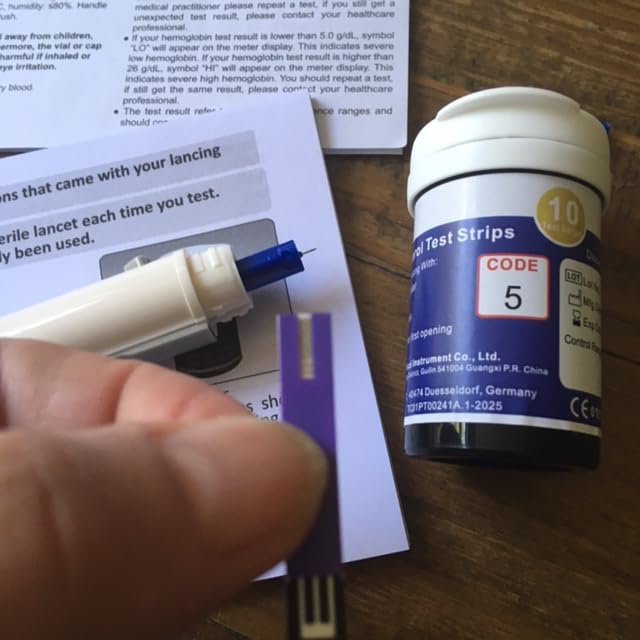 LCLBM-01 2 in 1 Total Cholesterol and Hemoglobin Levels Testing Kit Meter Quick Results Monitor At Home Blood Test for Anemia with 50 Hemoglobin and 20 Total Cholesterol Test Strips Lancets customer photo 2