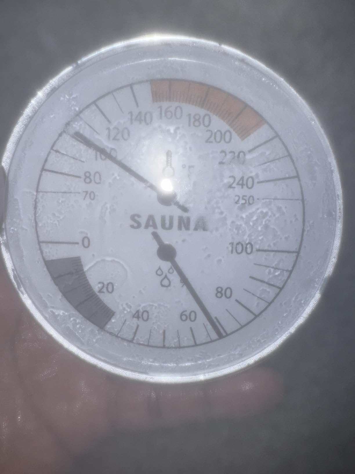 Sauna Thermometer Hygrometer, 70-250°F & 0-100% RH Gauge for Sauna Rooms customer photo 1