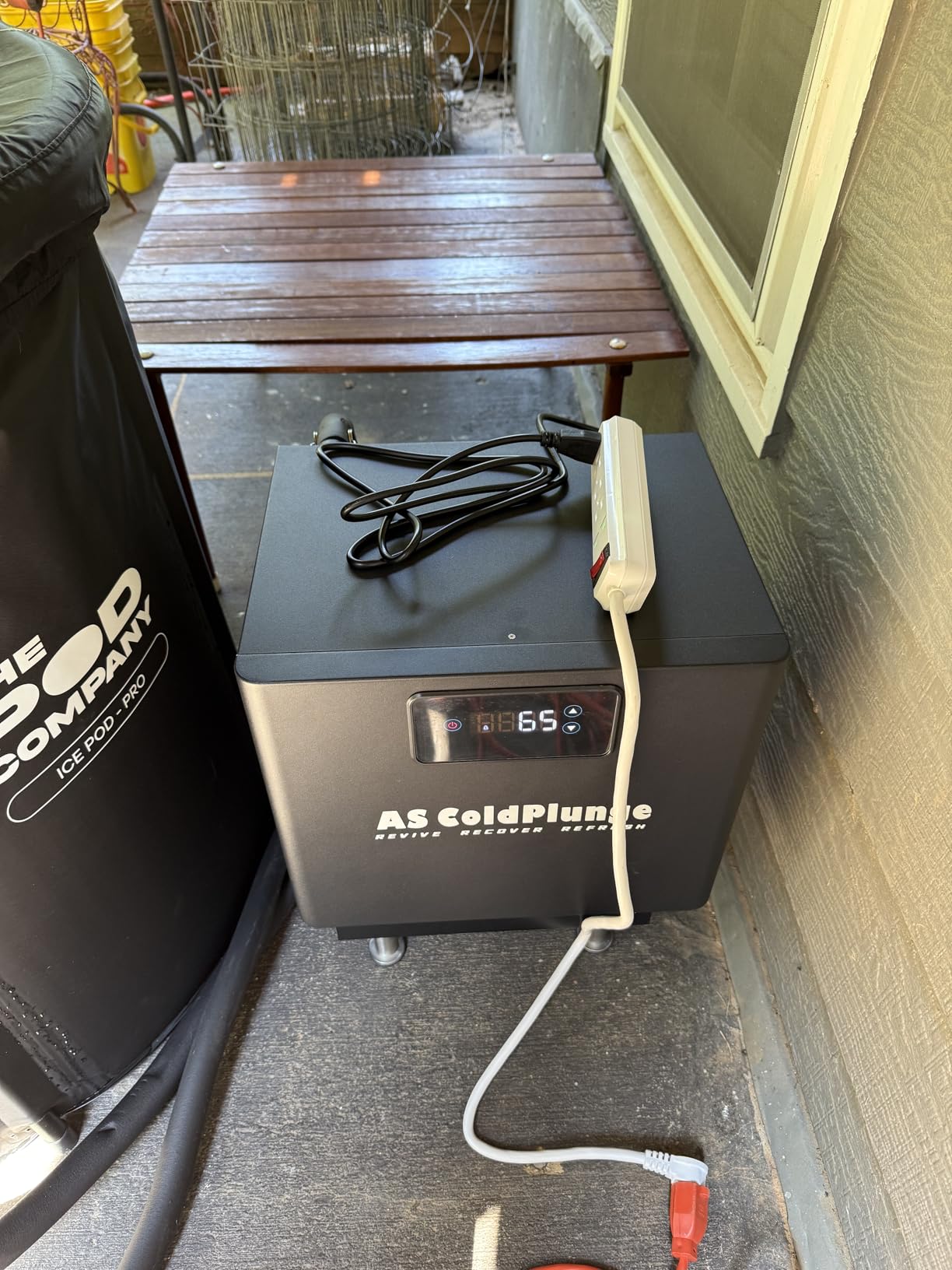 AS ColdPlunge 1/3HP Cold Plunge Chiller, Ice Bath Water Chiller for Any Tub | Cools to 42℉, Built-in Filter & Pump, Quiet 24/7 Cooling, Insulated Hoses, Plug-and-Plunge Cold Therapy Recovery Chiller 110V customer photo 1