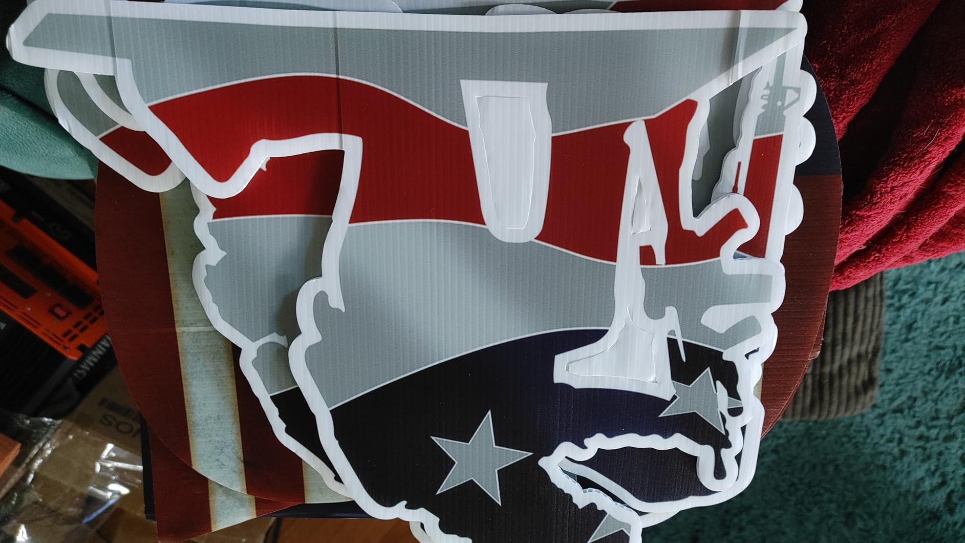 6 Pcs 4th of July Yard Signs Decorations, Independence Day Soldiers and USA Letter Lawn Patio Sign, Memorial Day Decoration Patriotic Lawn Sign with 12 Stakes for Home Garden Pathway Decor customer photo 2