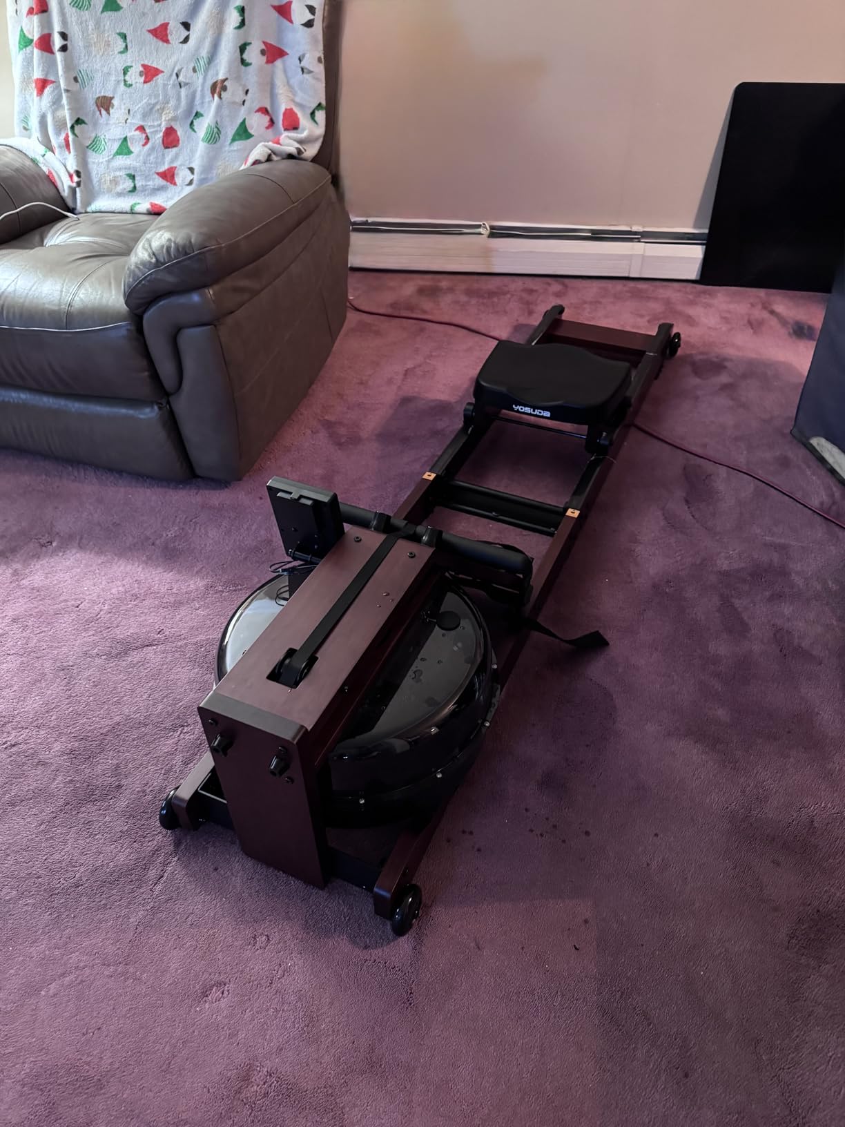YOSUDA Water Rowing Machine Foldable for Home Use 5.8 Gal Large Water Tank customer photo 2