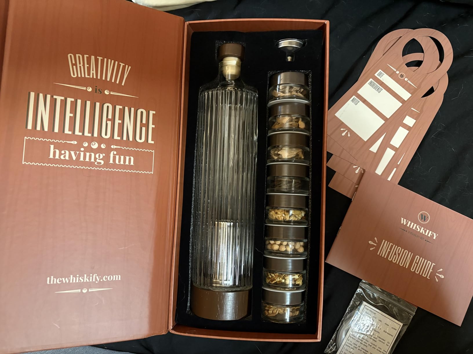 DIY Whiskey Gifts for Men - Whiskey Infusion Kit & Whiskey Decanter Set customer photo 1