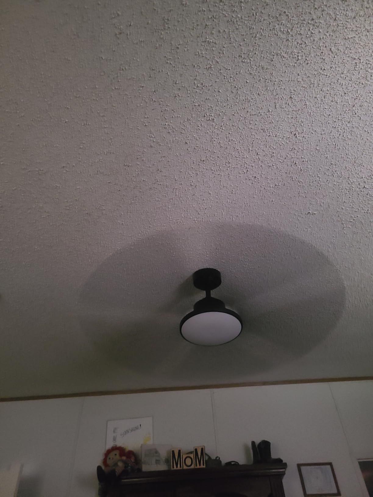 Passky 52 Inch Black Sleek Ceiling Fans with Lights, Remote Control | 3-color dimmable light, quiet reversible DC motor, easy install, memory, Timer, APP, bedroom, covered outdoor areas customer photo 2